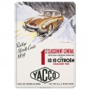 Plaque m&eacute;tal 30x40 avec relief - Rallye Monte Carlo 1959 Yacco