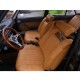 Garnitures de sièges avant et banquette arrière en simili cuir sahara pour Peugeot 504 Ti berline