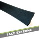Bordure de capote alpaga noir