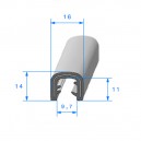 Joint armature métallique caoutchouc E.P.D.M - 16x14mm