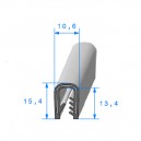 Joint armature métallique avec pince pvc armé - 10.6x15.4mm