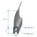 Joint en plastique armé pour étanchéité coffre, moto, voiture, auto, bateau