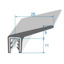 Joint de coffre sur armature métallique