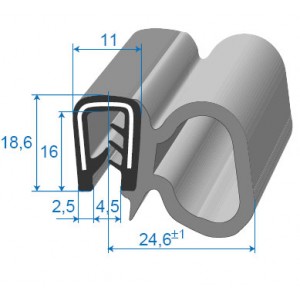 Joint de porte armé - 24.6x18.6mm 