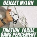 Oeillet pour fixation de bâche de protection