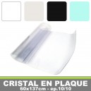 Cristal transparent épaisseur 60x137cm (10/10)