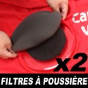 Filtres &agrave; poussi&egrave;re pour abris gonflables Carcoon