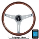 Volant Nardi bois acajou - Classic Line années 70 (5061.XX.3000)