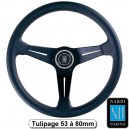 Volant Nardi Rally Line Deep Corn en cuir noir (6069.XX.209X)