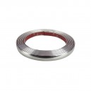 Bande chrom&eacute;e souple autocollante 21mm