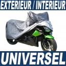 Bâche protection universelle pour motos et scooters - Extérieur / Intérieur
