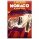 Plaque métal 30x40 avec relief - 2eme Grand Prix automobile Monaco