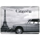 Plaque m&eacute;tal 30x40 plate - Citroen DS