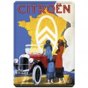 Plaque m&eacute;tal 30x40 plate - Citroen Carte de France
