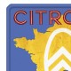 Plaque métal 30x40 plate - Citroen Carte de France