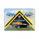 Plaque m&eacute;tal 15x21 cm - Citroen 11 traction avant