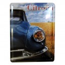 Plaque m&eacute;tal 15x21 cm - Citroen DS