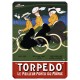 Plaque métal 15x21 cm - Torpedo le meilleur moyeu du monde