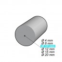 Rondin caoutchouc cellulaire souple - Ø10 mm