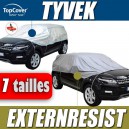 Demi-bache de protection auto extérieure/intérieure semi-sur-mesure en Tyvek ou PVC