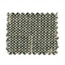 Tissus granité noir sur fond blanc en 140 cm