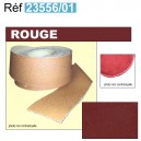 Bordure de moquette en simili grain fin Rouge