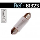 Ampoule navette C10W 12V (T11X35), Culot SV8.5 (2 Pièces)