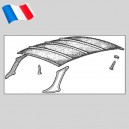 Ciel de toit pour hard top de Renault Caravelle - Fabrication Française