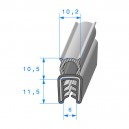 Joint de coffre noir 10,2x11,5 mm (27111)