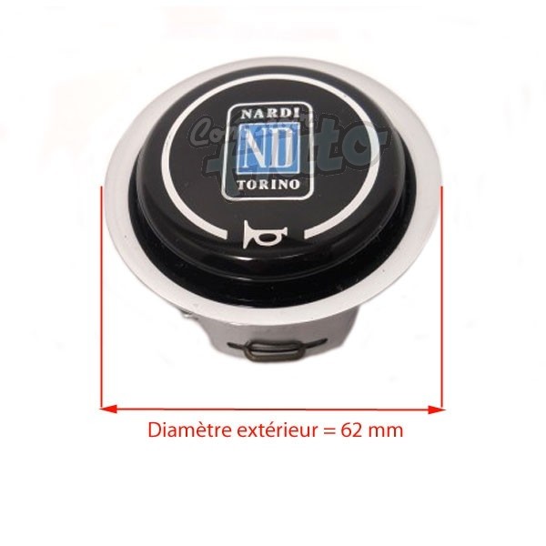 Bouton De Klaxon Universel Pour Volant - Métal Et Plastique - Noir - Facile à Installer