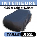 Housse voiture garage, protection intérieure finition velours CoverIn' - XXL