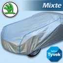 Housse de protection voiture Skoda, bache Tyvek pour une protection à l'extérieur ou à l'intérieur