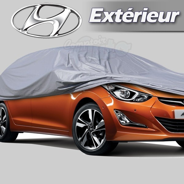 Housse/Bâche de protection extérieur pour auto Hyundai (ACCENT, ELANTRA,  i10, i20, i30, i40, LANTRA, SANTA FE, TUCSON)