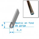 Joint en U de finition chromé 5.4x8mm (27305)