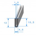 Joint en U de finition - 4.5x12mm