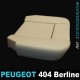 Mousse assise avant gauche Peugeot 404 Berline