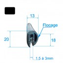 Joint armature métallique avec flocage  -  longueur 1.20 m