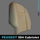 Mousse pour dossier de siège avant Peugeot 504 Cabriolet
