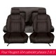 Garnitures de sièges avant et banquette arrière en simili cuir pour Peugeot 504 cabriolet Phase 2/3