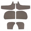 Ensemble de panneaux de portes pleins avant et arrière en simili cuir avec poche (4 piéces) pour Renault 4CV 