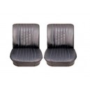  Garnitures de sièges avant en simili cuir noir pour Renault 8 Gordini