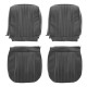  Garnitures de sièges avant en simili cuir noir pour Renault 8 Gordini
