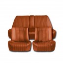 Garnitures de sièges avant et banquette arrière en simili marron pour Citroen DS (1969-1975)