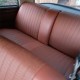 Garnitures de sièges avant et banquette arrière en simili marron pour Citroën DS (1969-1975)