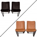 Garnitures de sièges avant en simili noir pour Citroën HY série 2