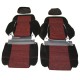 Garnitures siège avant et banquette arrière en tissu noir côtelé et tissu quartet 205 GTI/CTI
