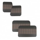 Ensemble de panneaux de portes avant et arrière en simili cuir et tissu écossais (4 piéces) pour Renault 4L 