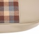 Coiffes de sièges avant et banquette arrière en simili beige et tissu écossais pour (Renault 4L modèles avant 1980)