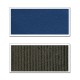 Ensemble de 4 panneaux de porte en tissu gris rayé /simili bleu méditerranée avec vide poches pour 403 Peugeot Berline