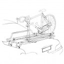Porte v&eacute;lo pour barres de toit et porte bagage